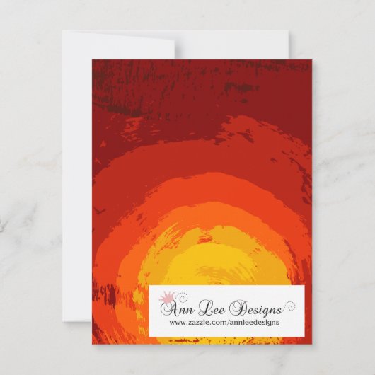 4x5 Save the Date Kaart African Safari Giraffe Sun (Achterkant)