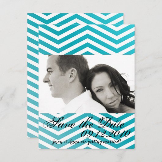 4x5 Save the Date Kaart Boho Cacti Cactus Succulen (Voorkant / Achterkant)