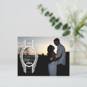 4x5 Typografie Save the Date Fotoaankondiging Briefkaart (Staand voorkant)