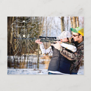 4x5 Typografie Save the Date Fotoaankondiging Briefkaart