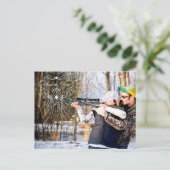 4x5 Typografie Save the Date Fotoaankondiging Briefkaart (Staand voorkant)