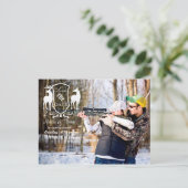 4x5 Typografie Save the Date Fotoaankondiging Briefkaart (Staand voorkant)