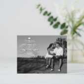 4x5 Typografie Save the Date Fotoaankondiging Briefkaart (Staand voorkant)