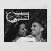 4x5 Typografie Save the Date Fotoaankondiging Briefkaart (Voorkant)