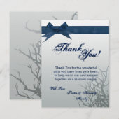 4x5 vlak dankkaart matglas gebroken spiegel bedankkaart (Voorkant / Achterkant)