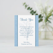 4x5 vlak dankkaart winterblauw Kerstmis Kaart (Staand voorkant)