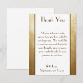 4x5 VLAKTE Dankkaart Kerstmis Koperen Vervaaging Bedankkaart (Voorkant / Achterkant)