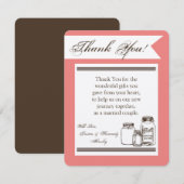 4x5 VLAKTE Dankkaart Metselwerkpot Country Rustiek Bedankkaart (Voorkant / Achterkant)