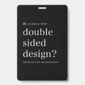 4x6 Badge ID kaart | Naam Badges op Maat Ontwerpen (Achterkant)
