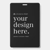 4x6 Badge ID kaart | Naam Badges op Maat Ontwerpen (Voorzijde)