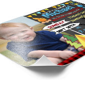 4x6 Camping First verjaardagsfoto-uitnodigt Foto Afdruk (Hoek)