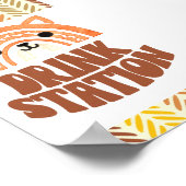 4x6 Drink Station Boho Woodland Fox Verjaardag Poster (Hoek)