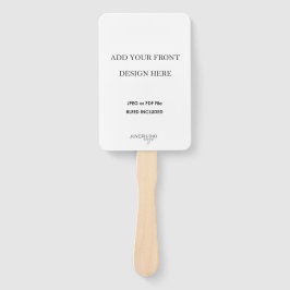 4x6" Dubbelzijdige bruiloft Fan Programma Afdrukke Handwaaier