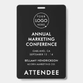 4x6 Event Badge | Toegangskaart conferentie schema (Voorzijde)
