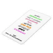 4x6" Flexibele fotomagneet Magneet (Linkerzijde)