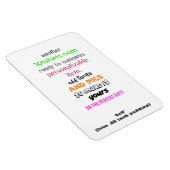 4x6" Flexibele fotomagneet Magneet (Rechterzijde)