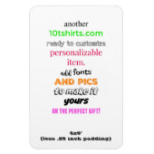 4x6" Flexibele fotomagneet Magneet (Verticaal)