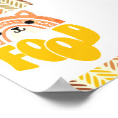 4x6 Food Station Boho Woodland Fox Verjaardag Poster (Hoek)