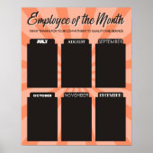 4X6 fotobordwerknemer van het maand poster (Voorkant)