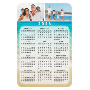 4x6 Fotomagneetkalender 2025 Volledig jaar Magneet