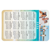 4x6 Fotomagneetkalender 2026 Volledig jaar Magneet (Horizontaal)