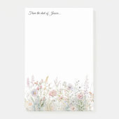 4x6 Gepersonaliseerde Wildflower Van het bureau va Post-it® Notes (Voorkant)