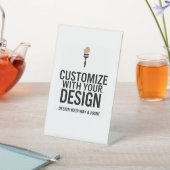  4x6-inch leeg eventweergavebord reclamebord met voetstuk (Insitu)