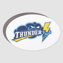 4x6 Ovaal Thunder Car Magnet
