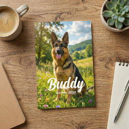 4x6 Pet Photo Print Personalized with Name & Date Foto Afdruk