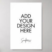 4x6" Tafelnummer Teken Aangepaste Afdrukken Poster (Voorkant)