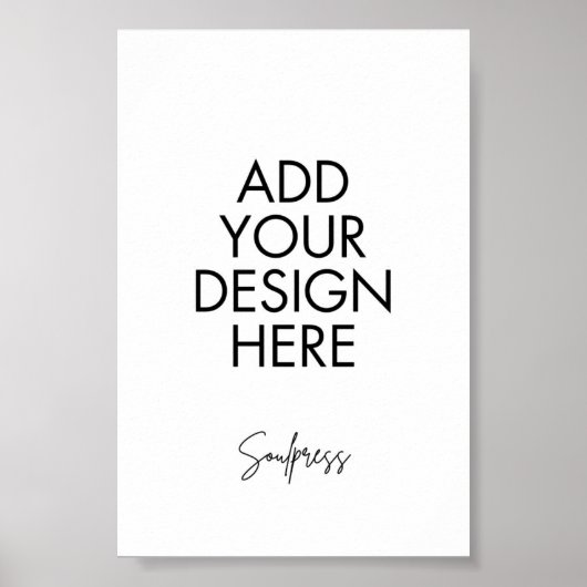 4x6" Tafelnummer Teken Aangepaste Afdrukken Poster (Voorkant)