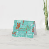 4x6" Thank You Note Card Bedankkaart (Voorkant)