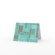 4x6" Thank You Note Card