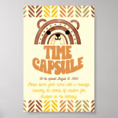 4x6 Tijdcapsule Boho Woodland Beer Verjaardag Poster (Voorkant)