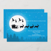 4x6 TWINS-kerstzwangerschapsuitkondiging - Town Feestdagenkaart (Voorkant / Achterkant)