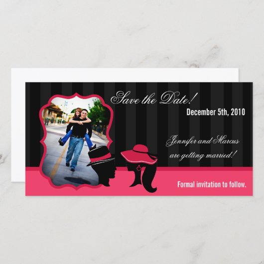 4x8 Aankondiging Verloving Formele Petten legant (Voorkant / Achterkant)