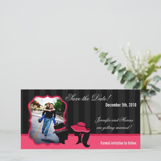 4x8 Aankondiging Verloving Formele Petten legant (Staand voorkant)