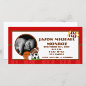 4x8 All Star Red Photo Aankondiging (Voorkant / Achterkant)