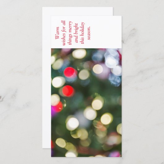 4x8 de vakantiewenskaarten van Kerstmis Feestdagenkaart (Voorkant / Achterkant)