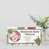 4x8 Foto Geboorte Aankondiging Laguna Beach Schild (Staand voorkant)