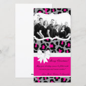 4x8 Grijze Zwarte Luipaard FOTO Kerstkaart (Voorkant / Achterkant)