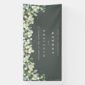 4'x8' Groene Snowberry + Eucalyptus Bruiloft Welko Spandoek (Verticaal)