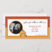 4x8 Herfst Herfst Pompoen Foto Geboorteaankondigin Aankondiging (Voorkant)