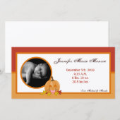 4x8 Herfst Herfst Pompoen Foto Geboorteaankondigin Aankondiging (Voorkant / Achterkant)