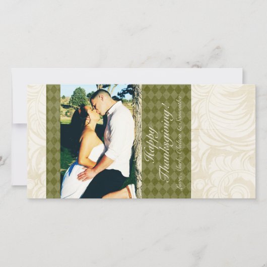 4x8 Herfstboom Foliage FOTO Thanksgiving Kaart (Voorkant)