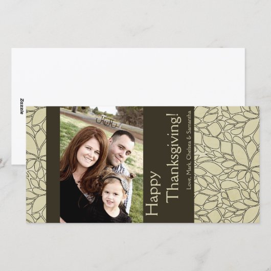 4x8 Herfstboom Foliage FOTO Thanksgiving Kaart (Voorkant / Achterkant)