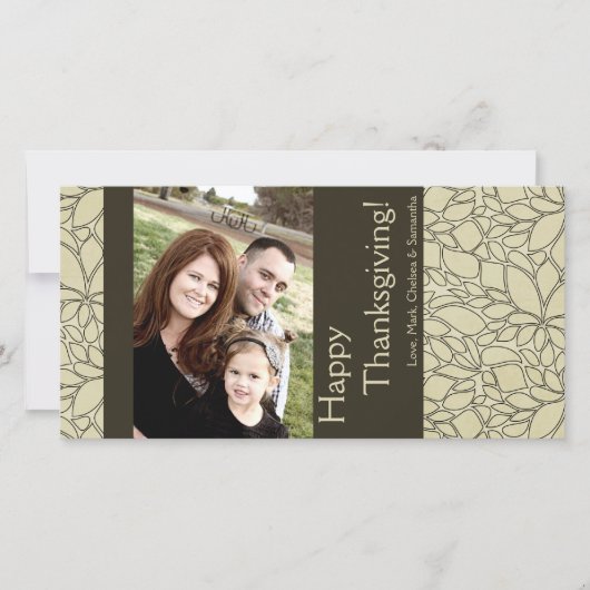 4x8 Herfstboom Foliage FOTO Thanksgiving Kaart (Voorkant)