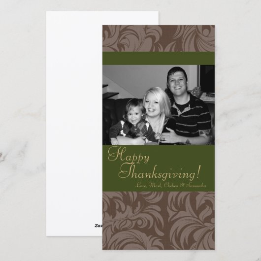 4x8 Herfstboom Foliage FOTO Thanksgiving Kaart (Voorkant / Achterkant)