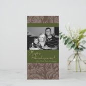 4x8 Herfstboom Foliage FOTO Thanksgiving Kaart (Staand voorkant)