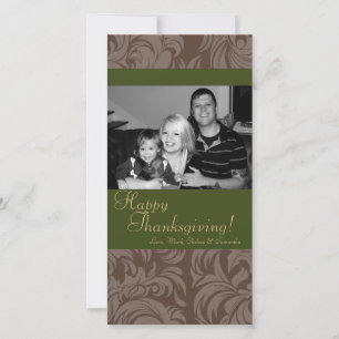 4x8 Herfstboom Foliage FOTO Thanksgiving Kaart